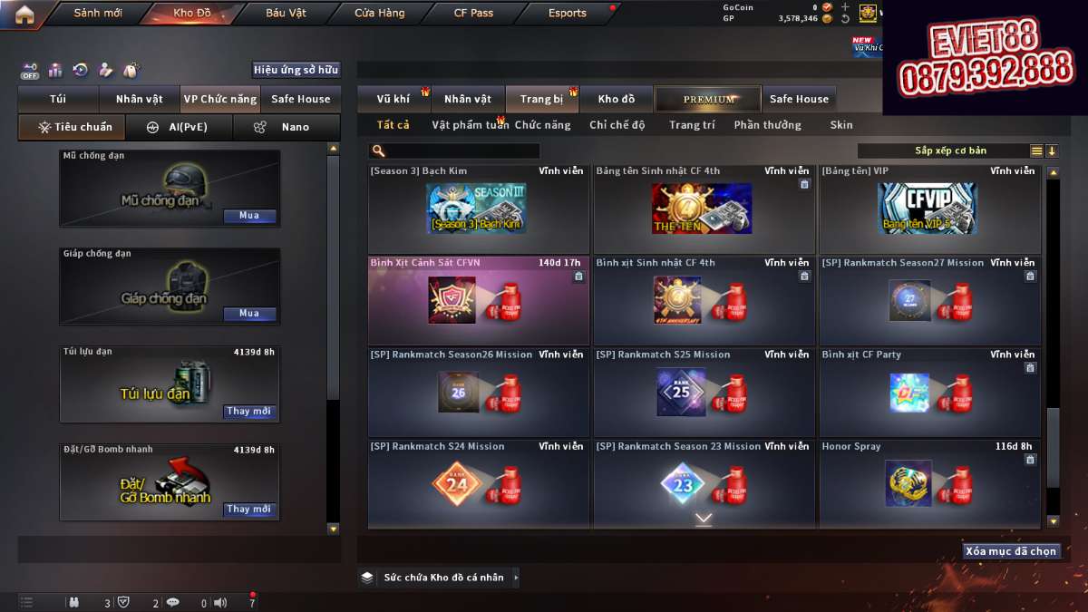 shop acc cf uy tin gia re